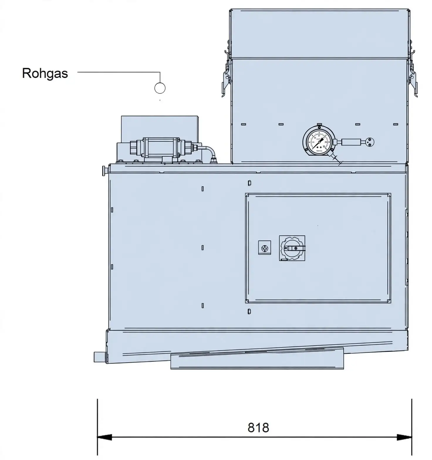 ECO AIR dimensions, view 1